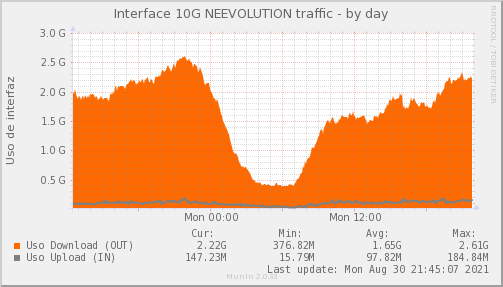NETEVOLUTION ISP — Ocupación de enlace (Día)